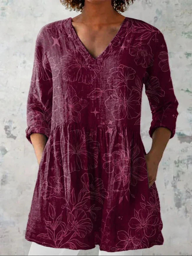 Béatrice | Chemise Florale Morning Glory
