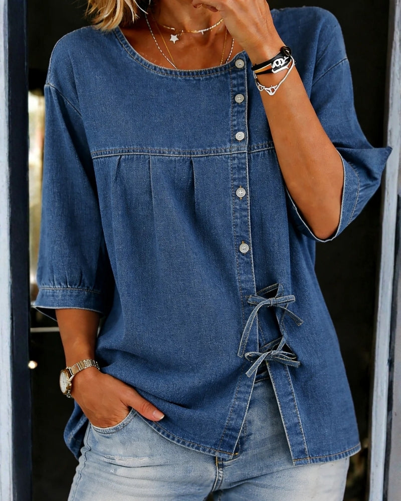 Koryna™ | Denim Robe Style Polyvalent Quotidien