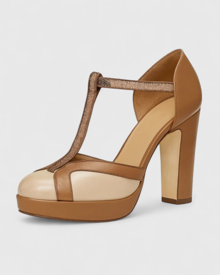 Faustine™ | Escarpins Talon Bloc Sculpté