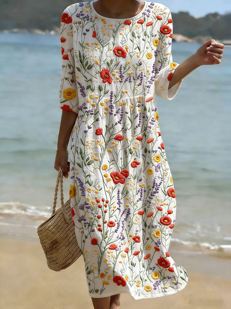 Adèle | Robe Décontractée à Motif Floral