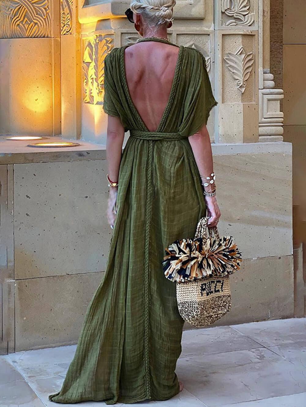 Fanny | Robe Maxi Élégante Vintage