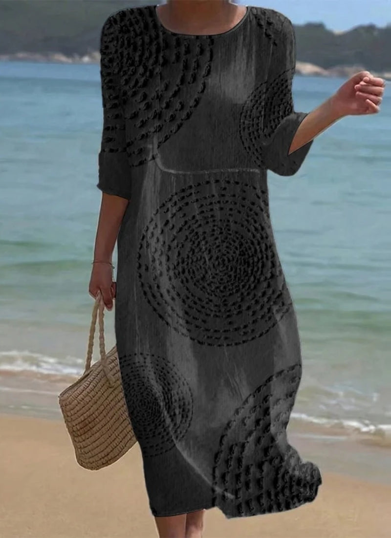 Océane | Robe Décontractée Brodée Chic