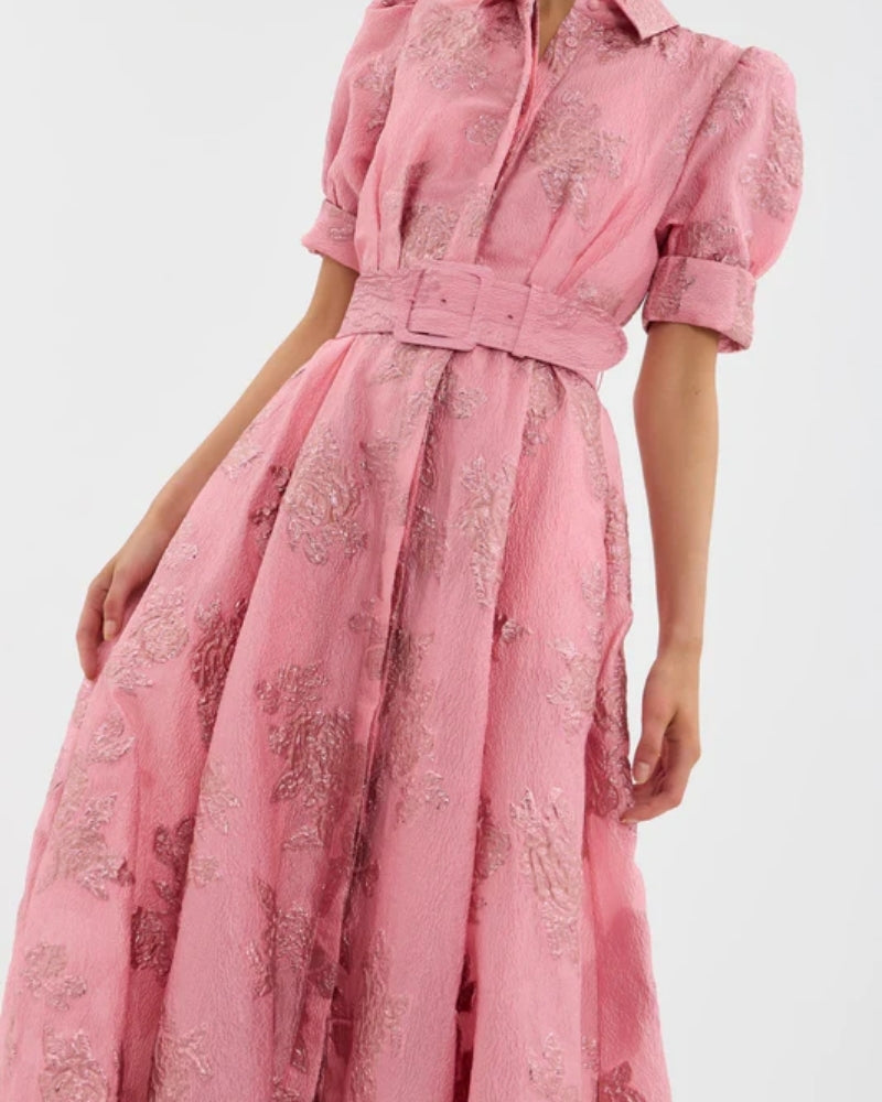 Anaëlle | Robe à Manches Courtes Bouffantes