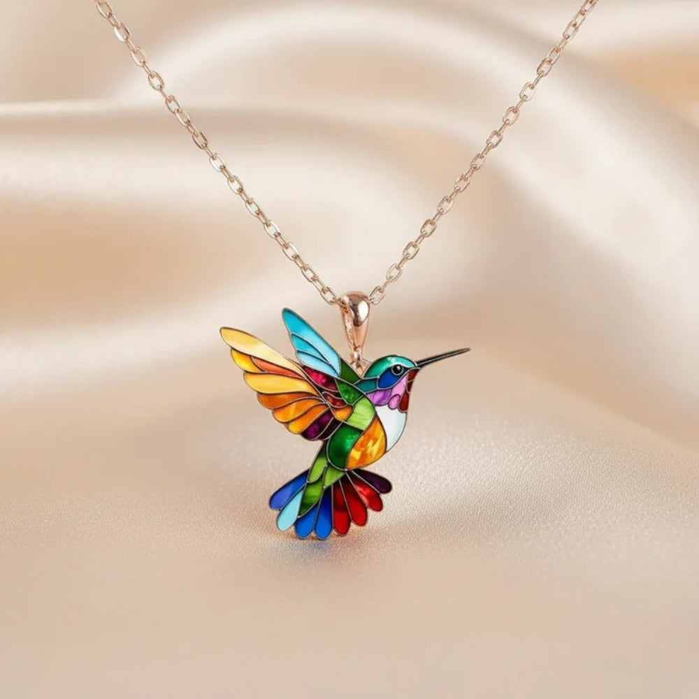 Élise™ | Collier Colibri Coloré