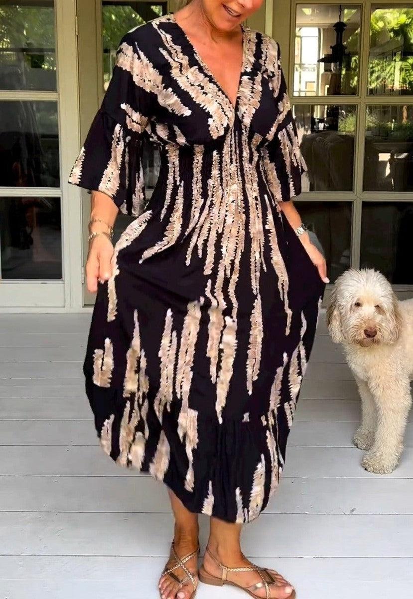 Maëlle™ | Robe Motif Vertical