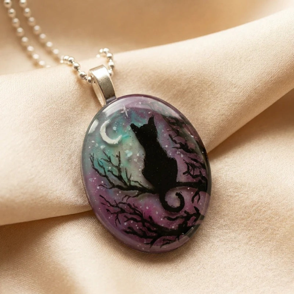 Séréna™ | Collier Chat Nuit