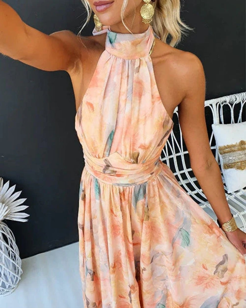 Marion | Robe Maxi à Motif Imprimé