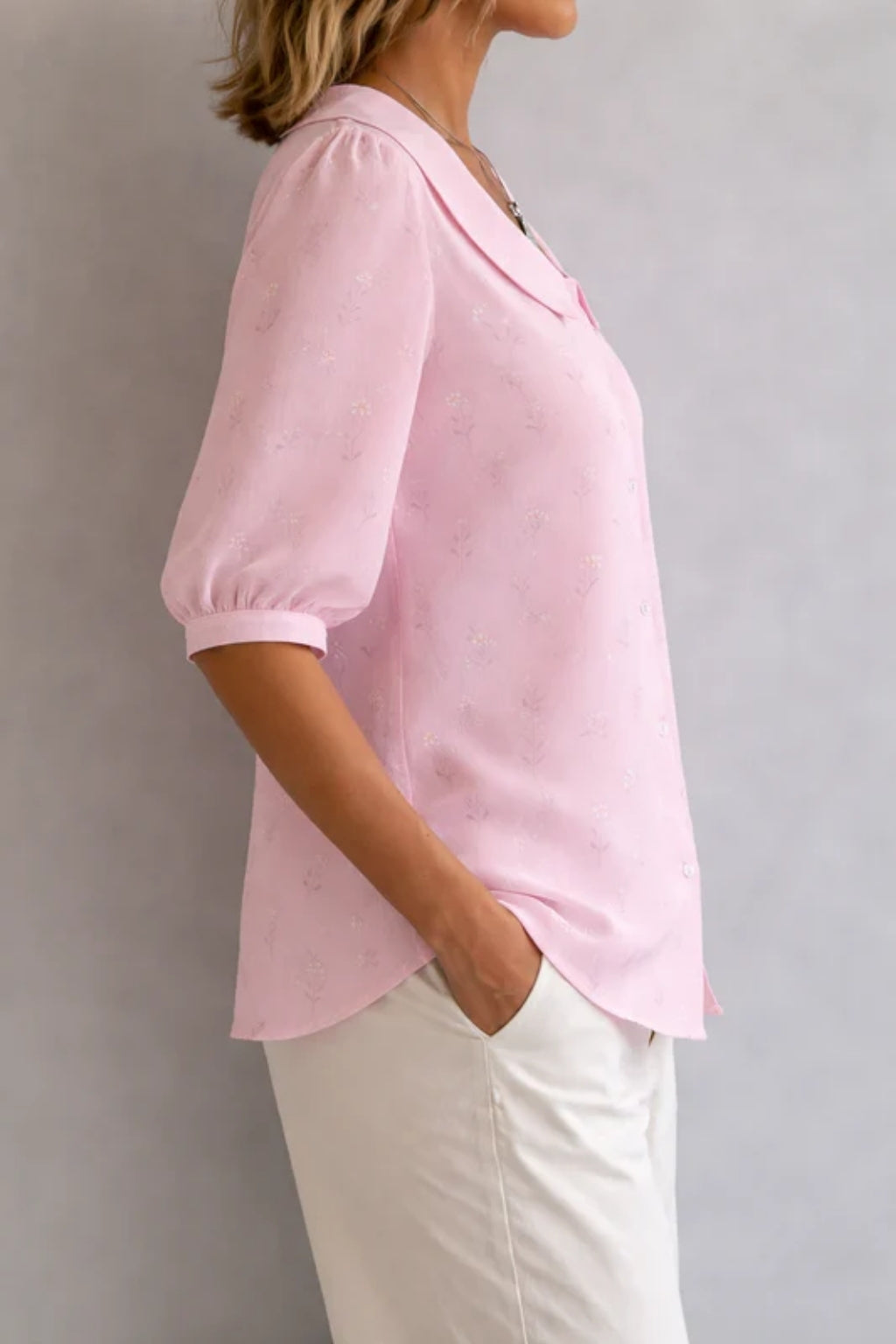 Inès | Blouse Florale Élégante