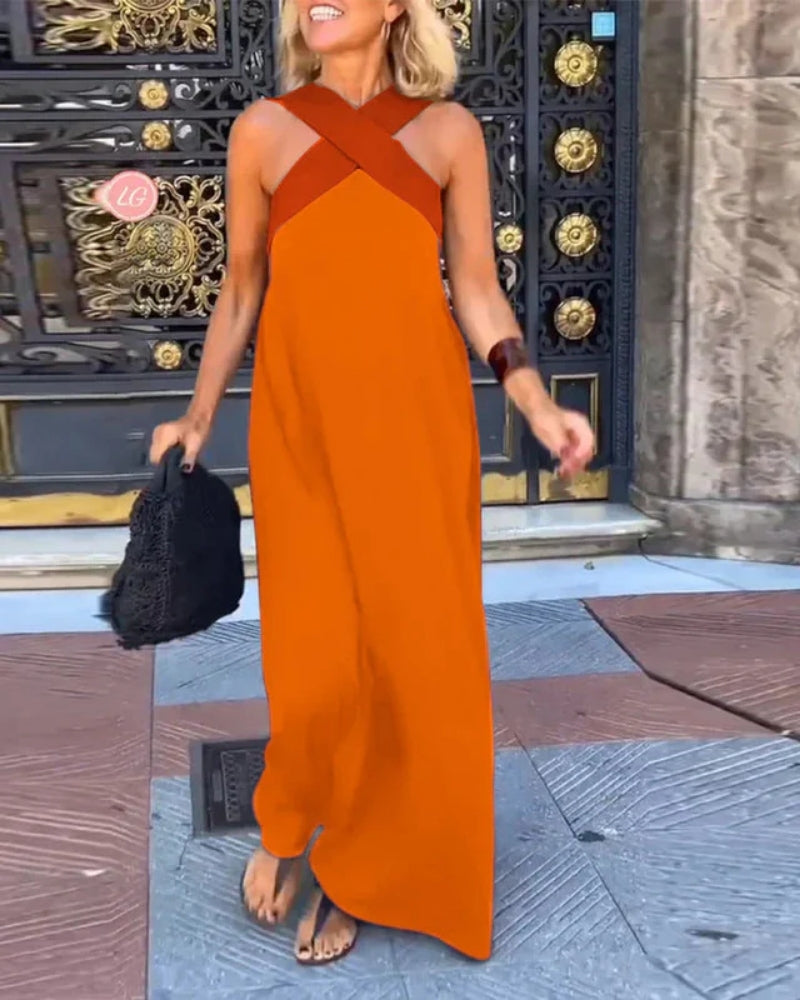Sarah | Robe Élégante à Coupe Croisée