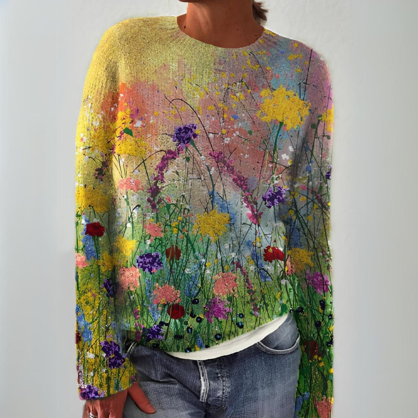 Rosalie™ | Pull Floral Artistique
