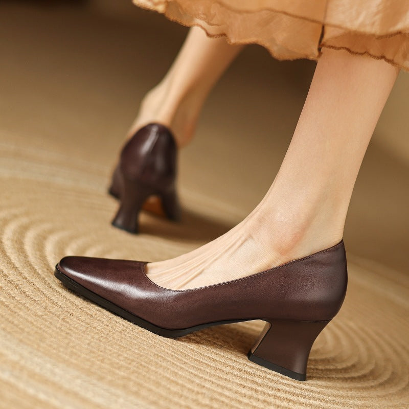Caroline | Bottines Carrées Élégantes