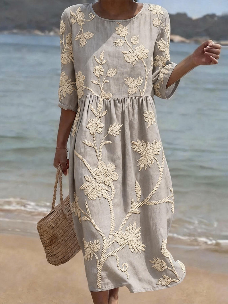 Jeanne | Robe Décontractée à Motif Floral