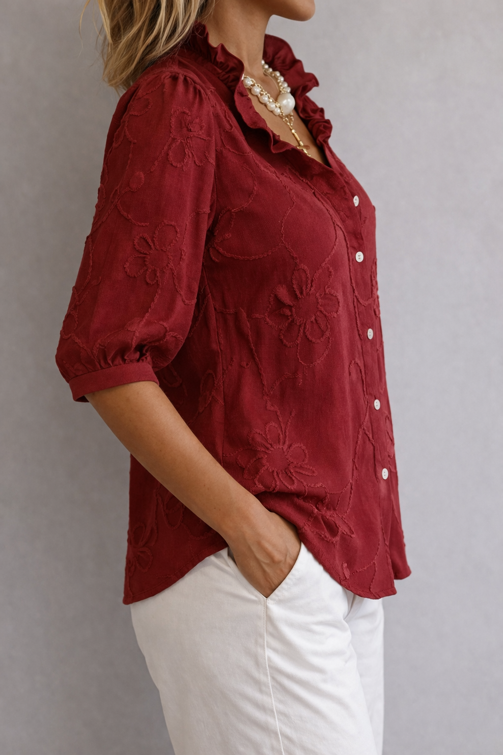 Louise | Blouse Florale Intemporelle