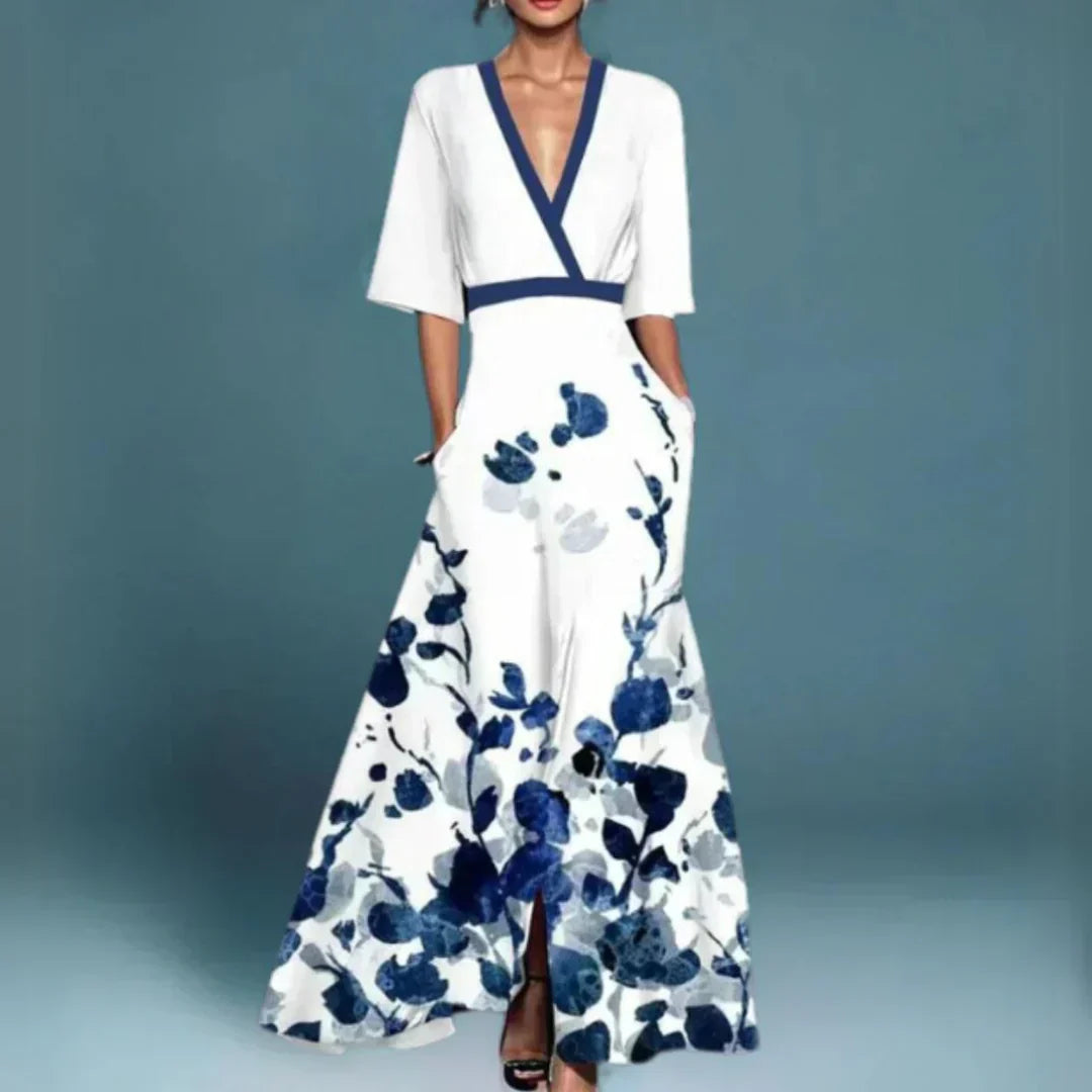 Pauline | Robe d’Été Chic à Décolleté en V