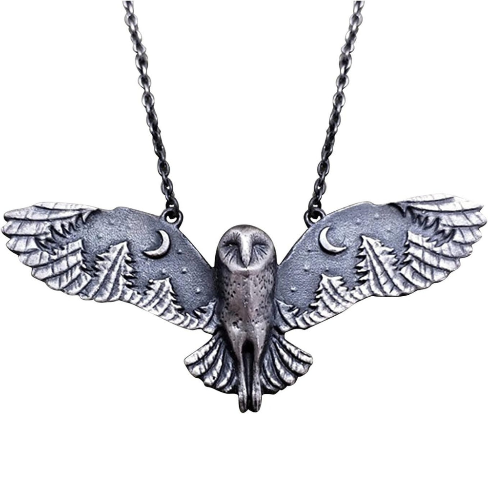 Noélie™ | Collier Chouette Forêt
