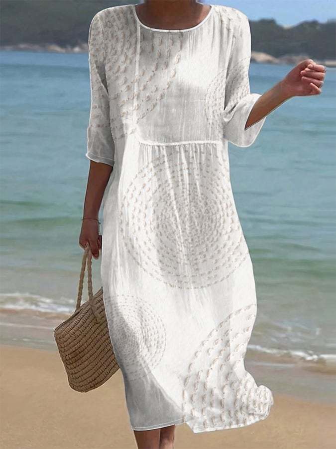 Nadia | Robe Décontractée Brodée