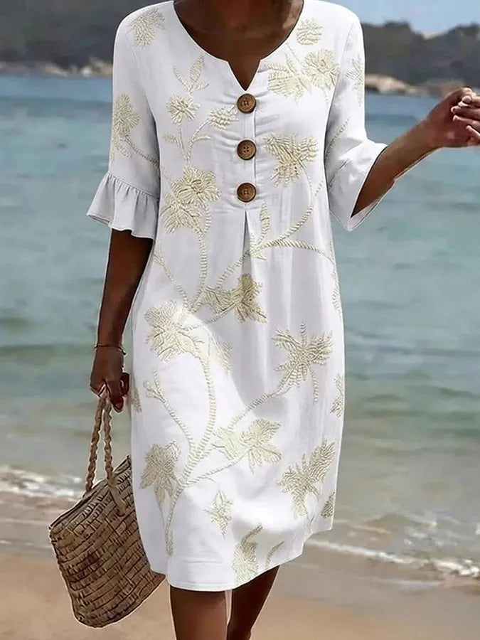 Sophie | Robe Décontractée à Imprimé Fleuri