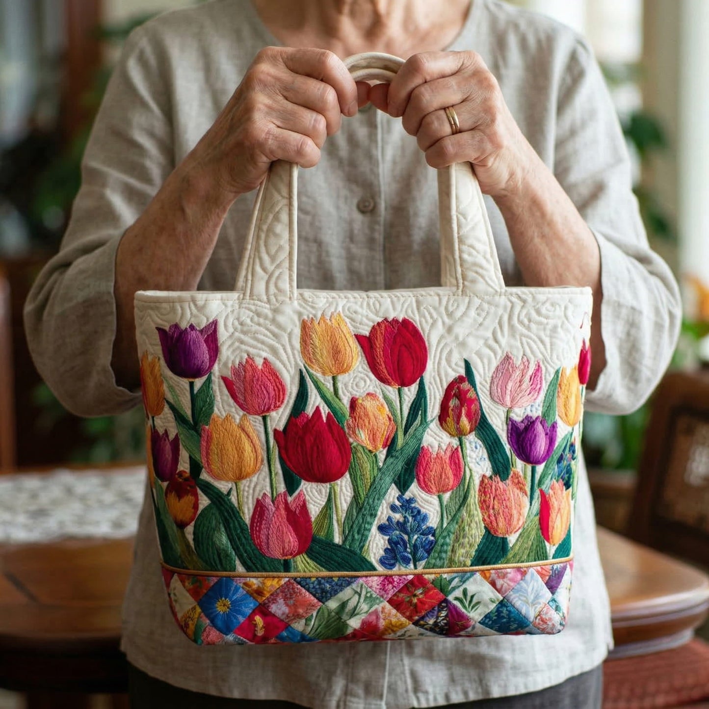 Florvyna™ | Sac Fait Main Douceur Florale Élégante