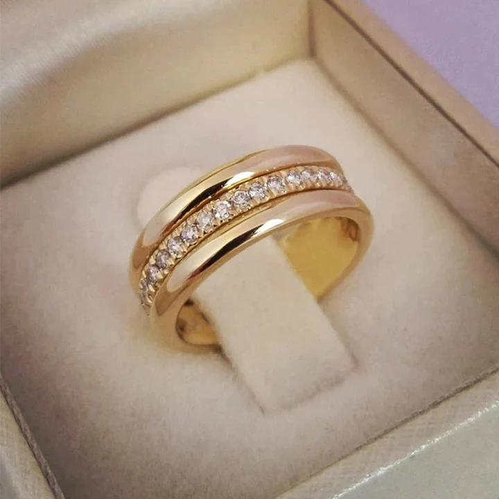 Alizée™ | Bague Or Cristaux