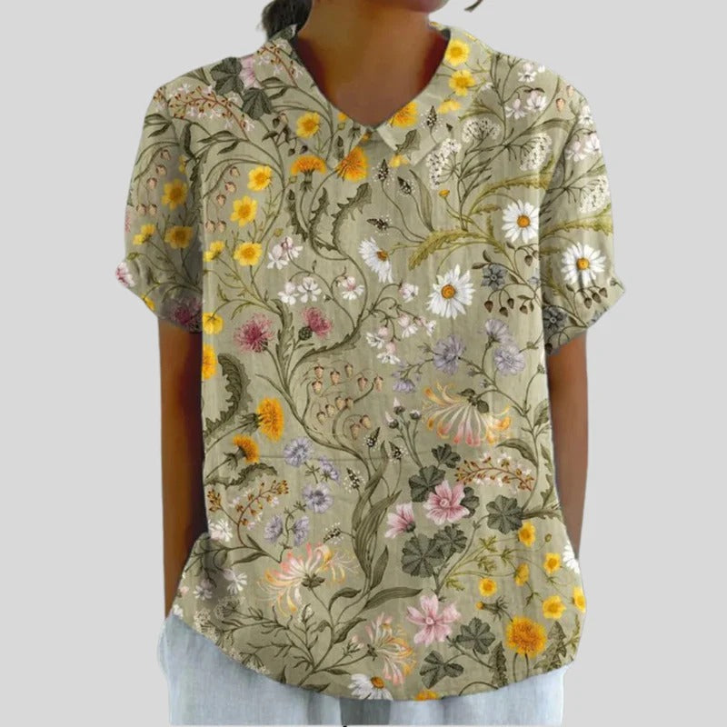 Églantine™ | Blouse Fleurs Champêtres