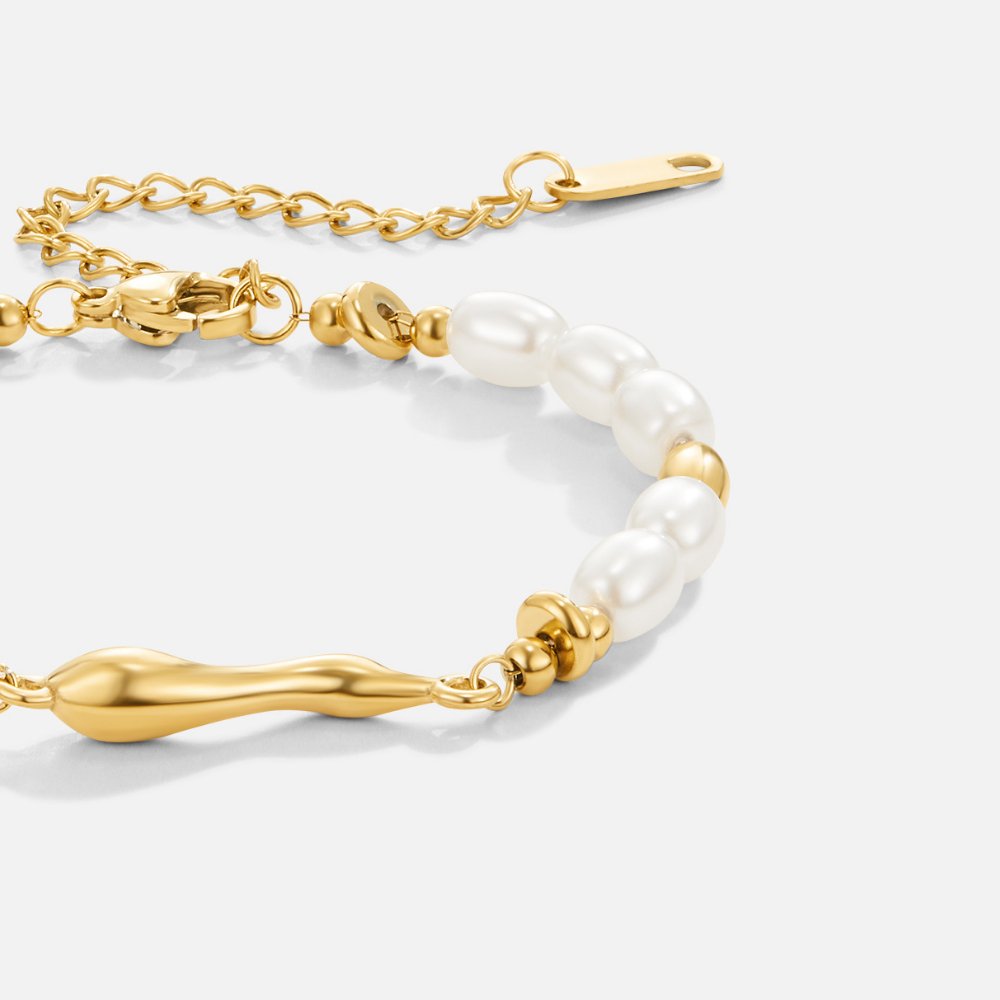 Valérina™ | Bracelet Perles Or
