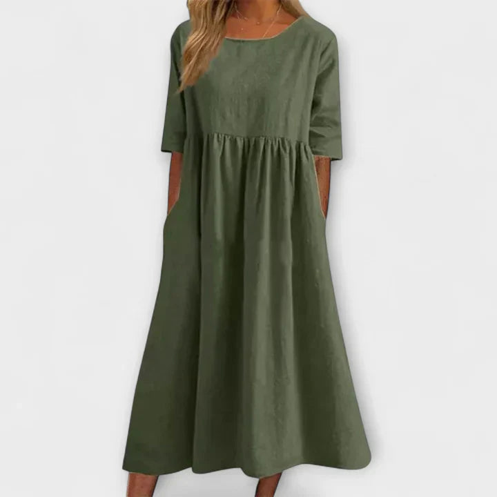 Alvéria™ | Robe Taille Froncée