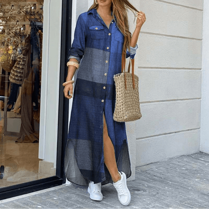 Alvéra™ | Robe Fluide Boutonnée