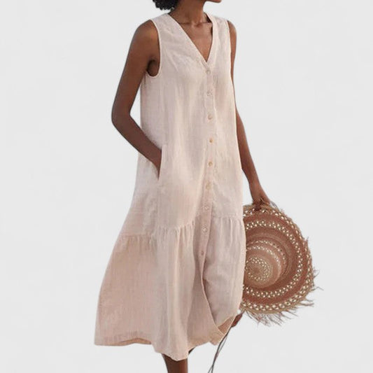 Rosélia™ | Robe Sans Manches Poches