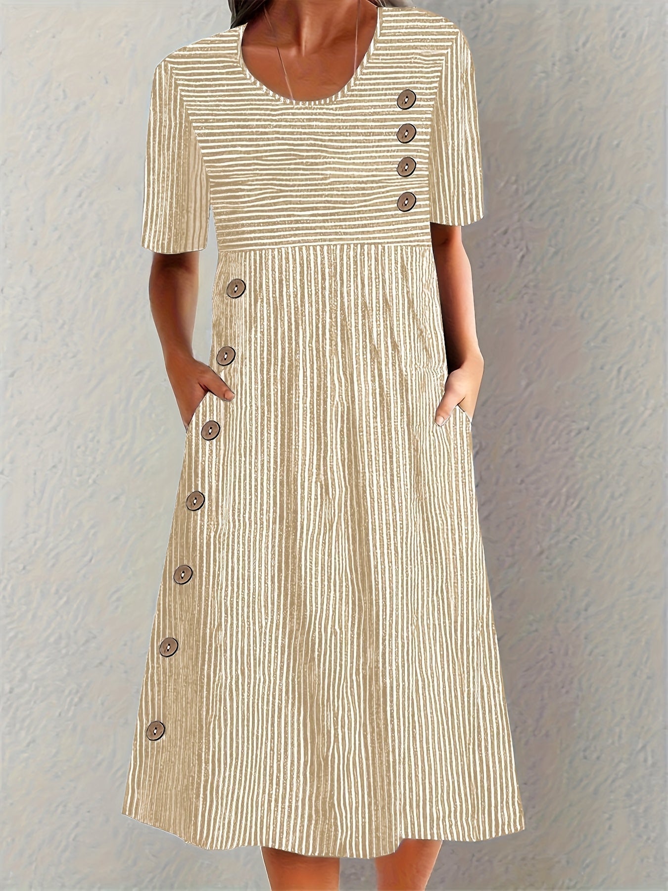 Sophie | Robe d’Été à Rayures