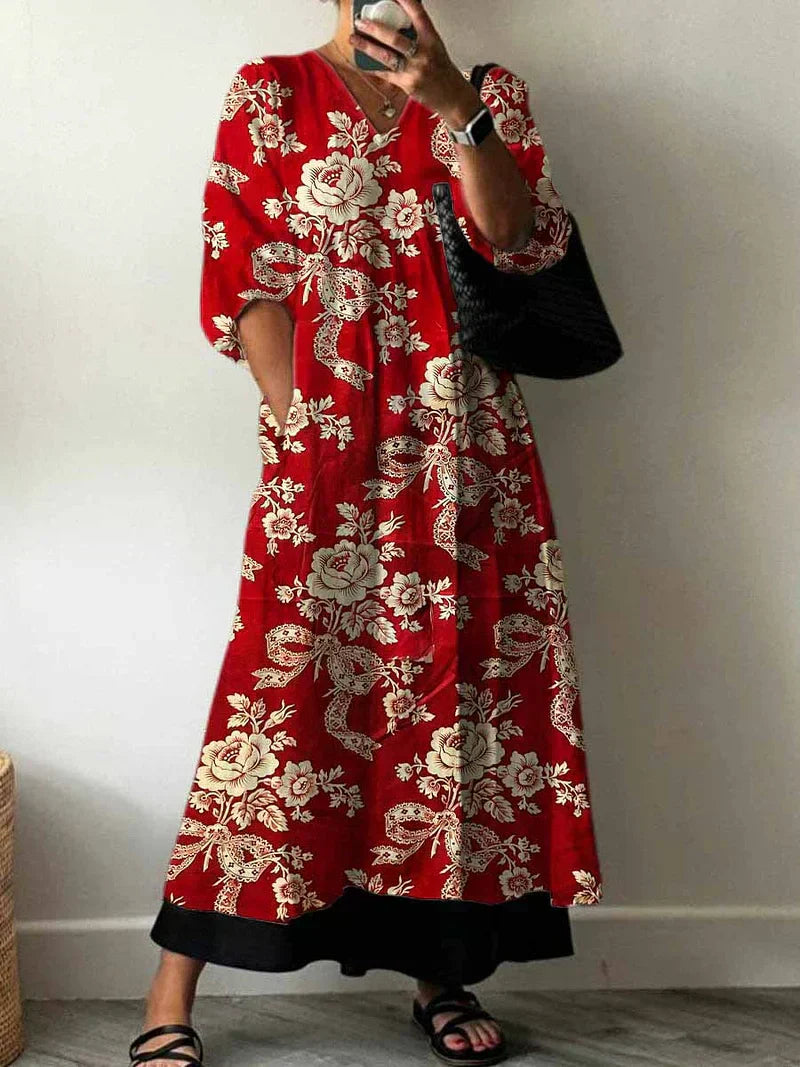 Camille | Robe Élégante Imprimée