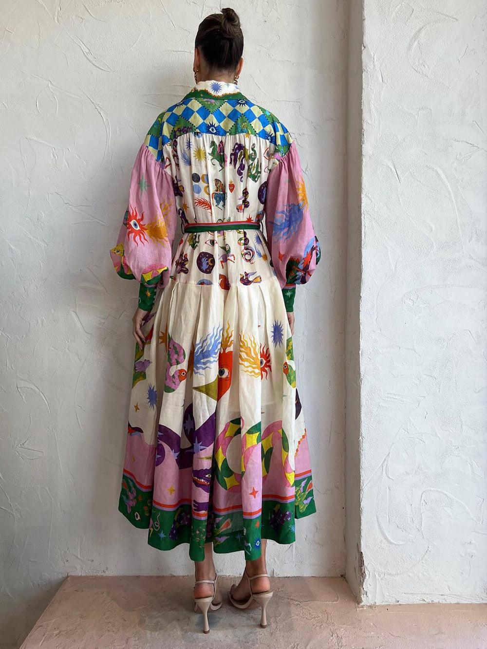 Laure | Robe Maxi Drapée avec Fente