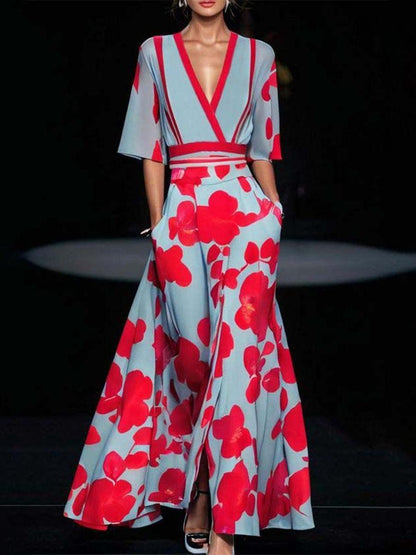 Pauline | Ensemble Maxi Élégant Style Bord de Mer