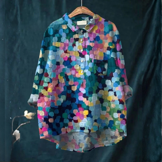 Arlina™ | Chemise Pois Multicolores