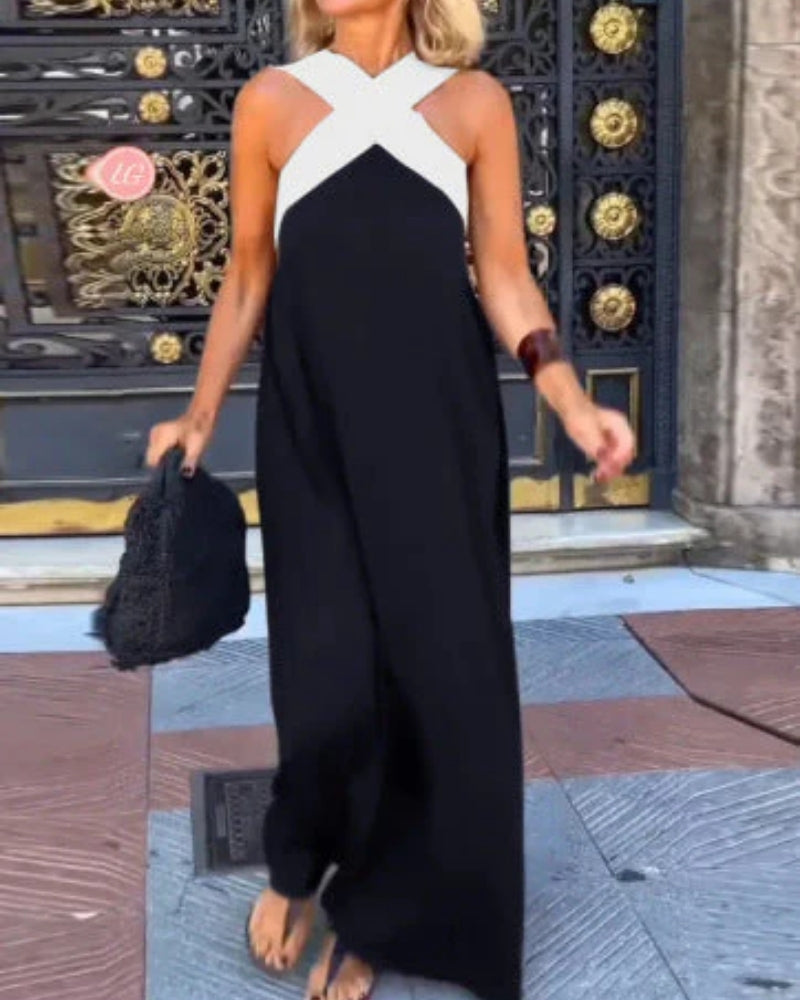 Sarah | Robe Élégante à Coupe Croisée