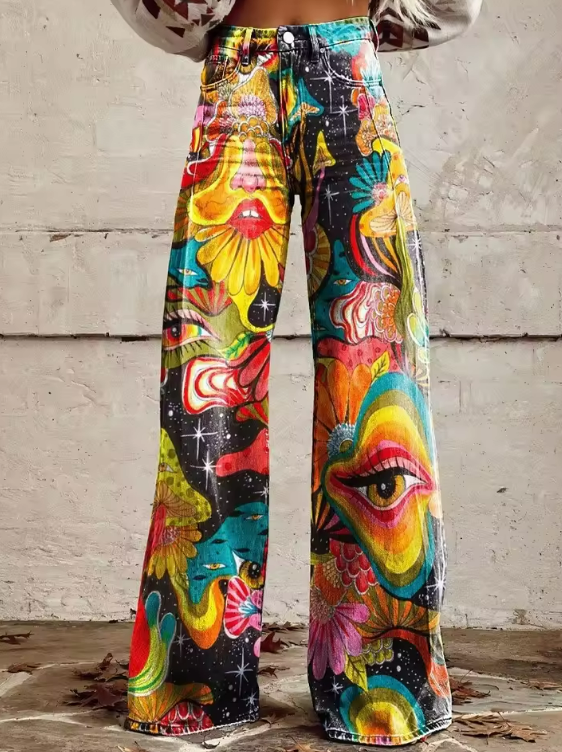 Romane™ | Pantalon Bohème Naturel