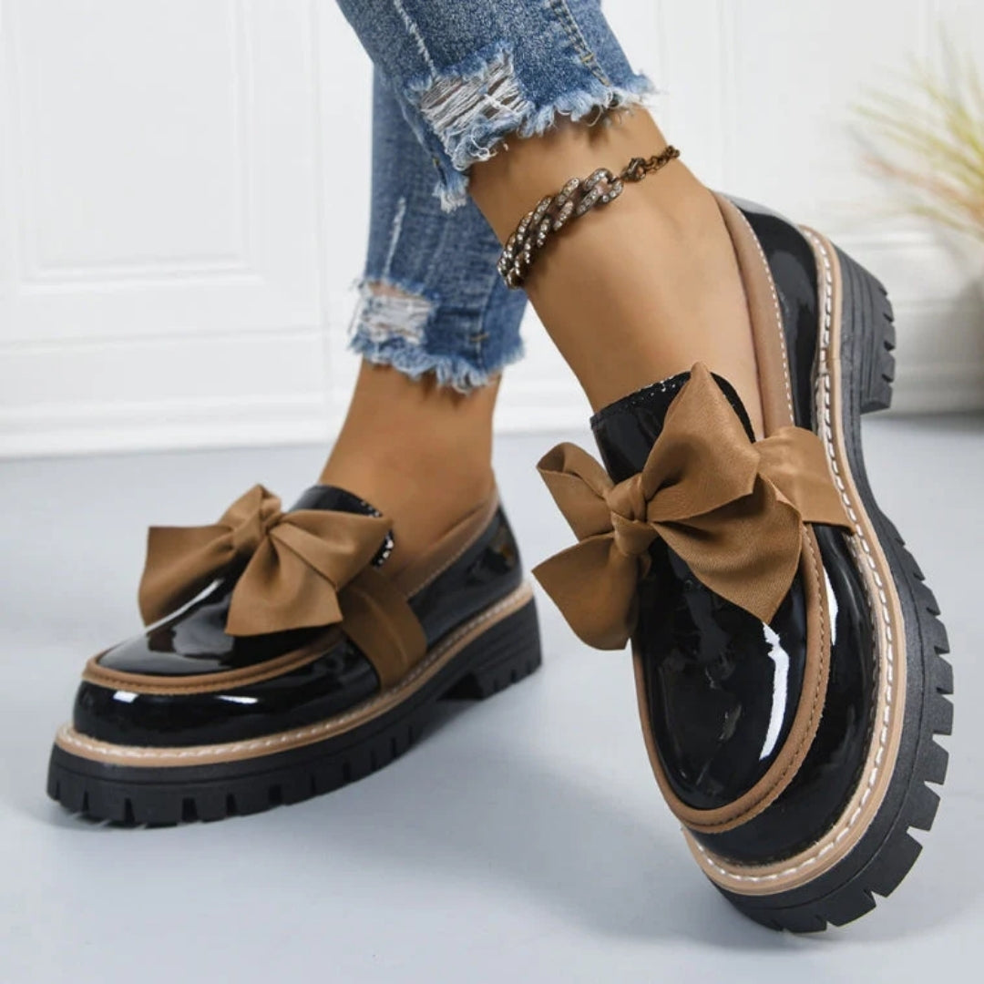 Audrey | Mocassins Élégants à Nœud