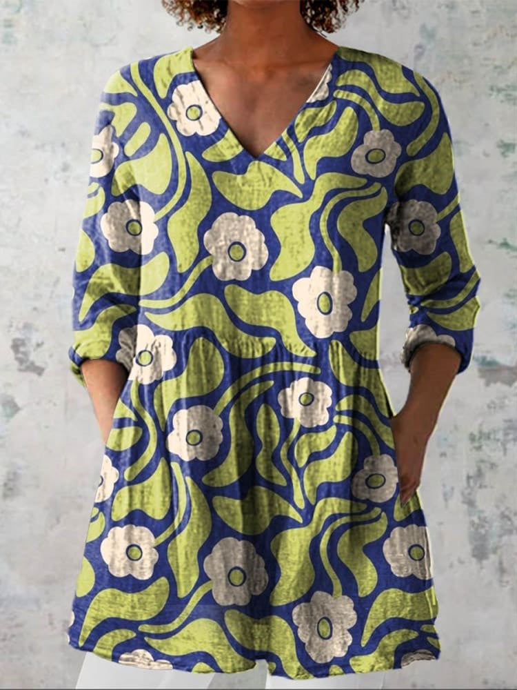 Élisa | Chemise Florale Vintage Charmante