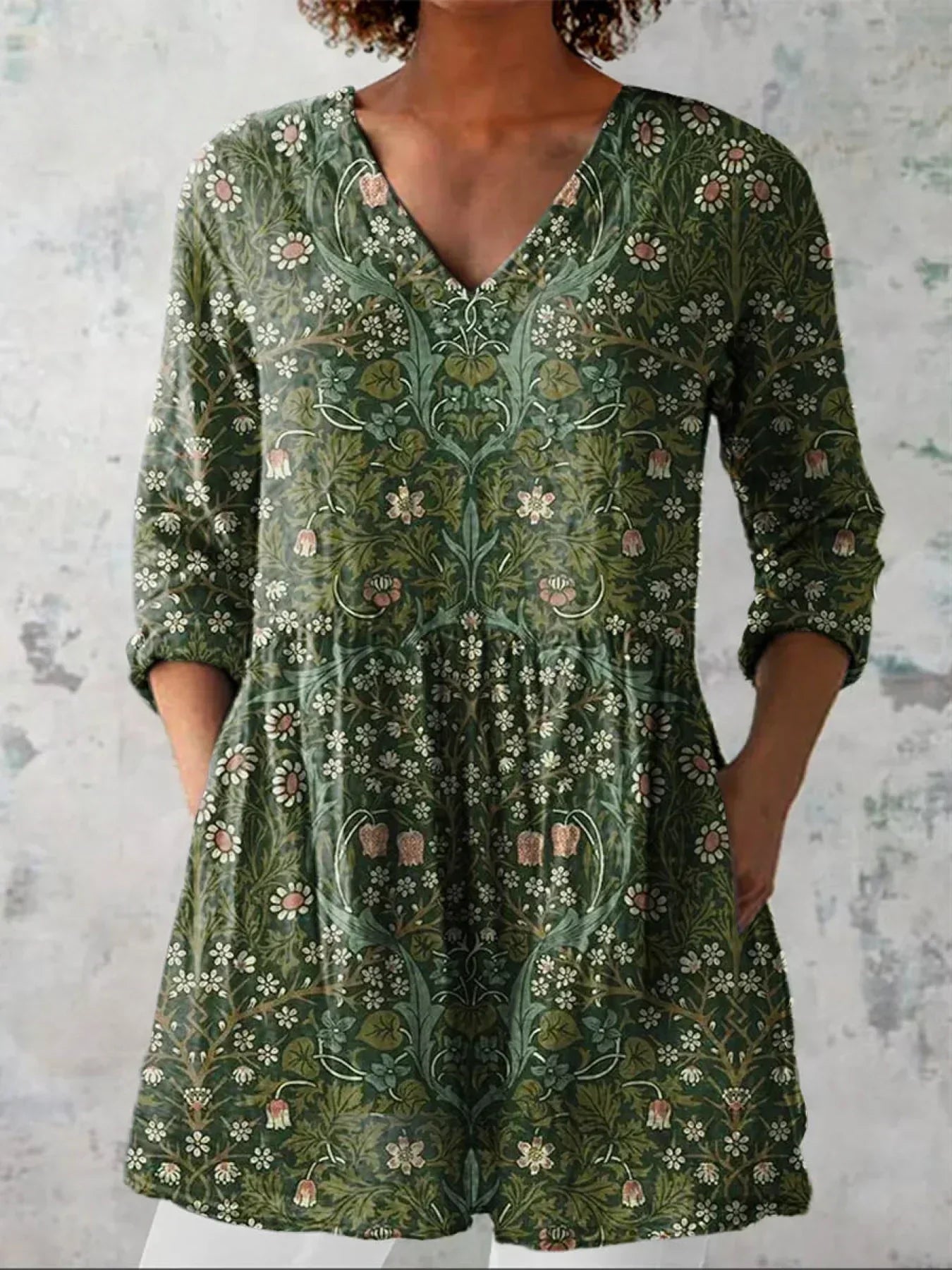 Amélie | Chemise Florale Vintage Artistique