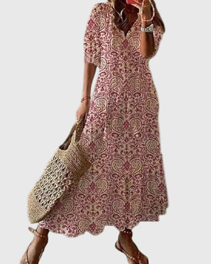 Sarah | Robe Maxi Bohème Vintage