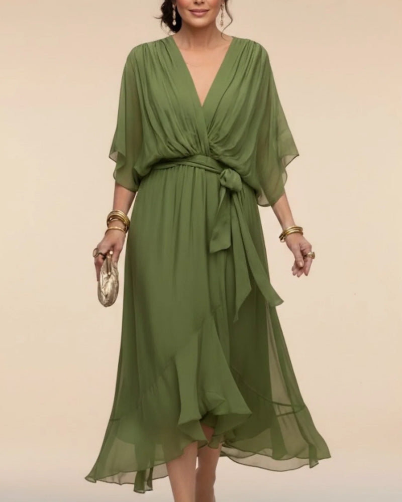 Camille | Robe Élégante à Décolleté en V