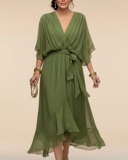 Camille | Robe Élégante à Décolleté en V
