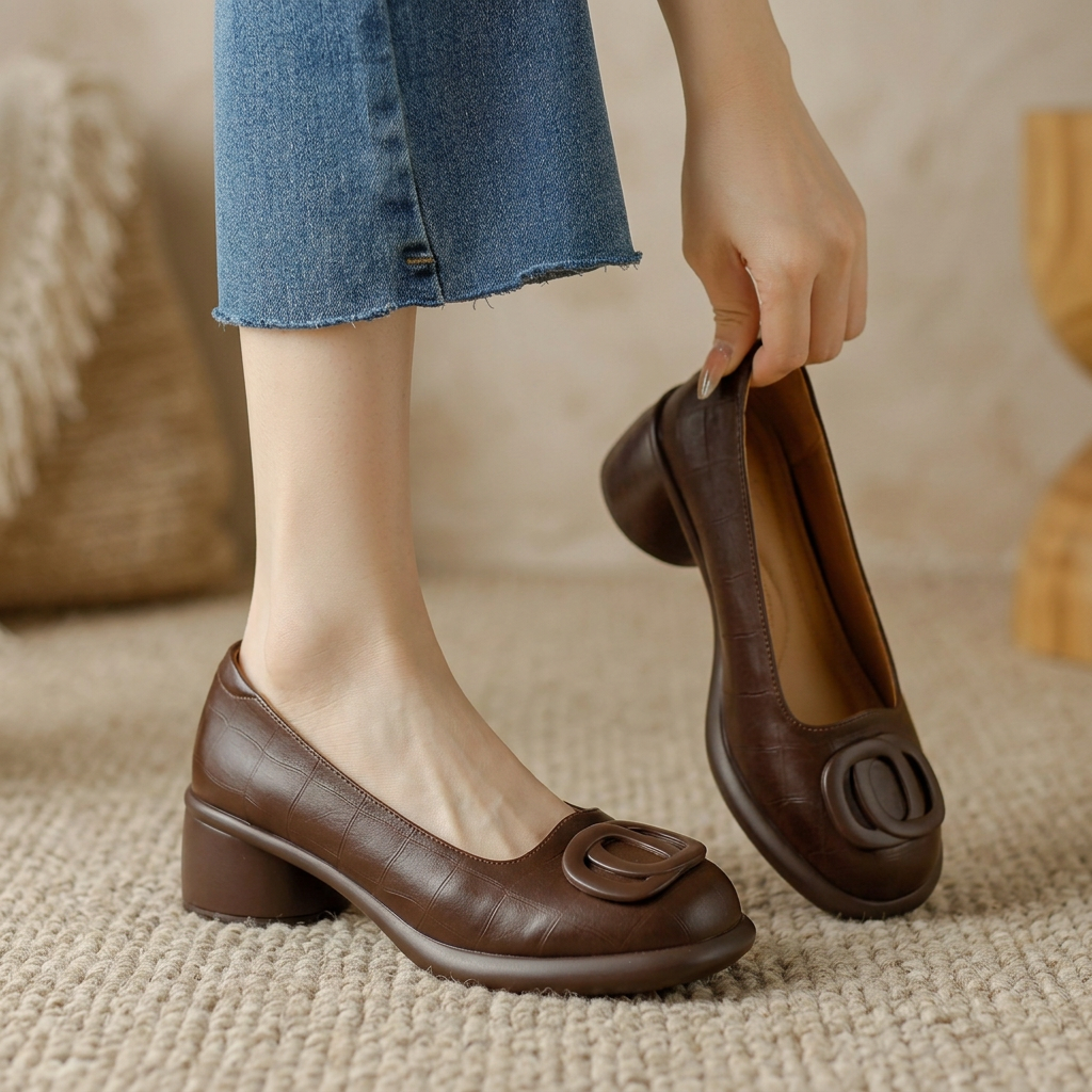 Adèle | Talons Bloc Élégants