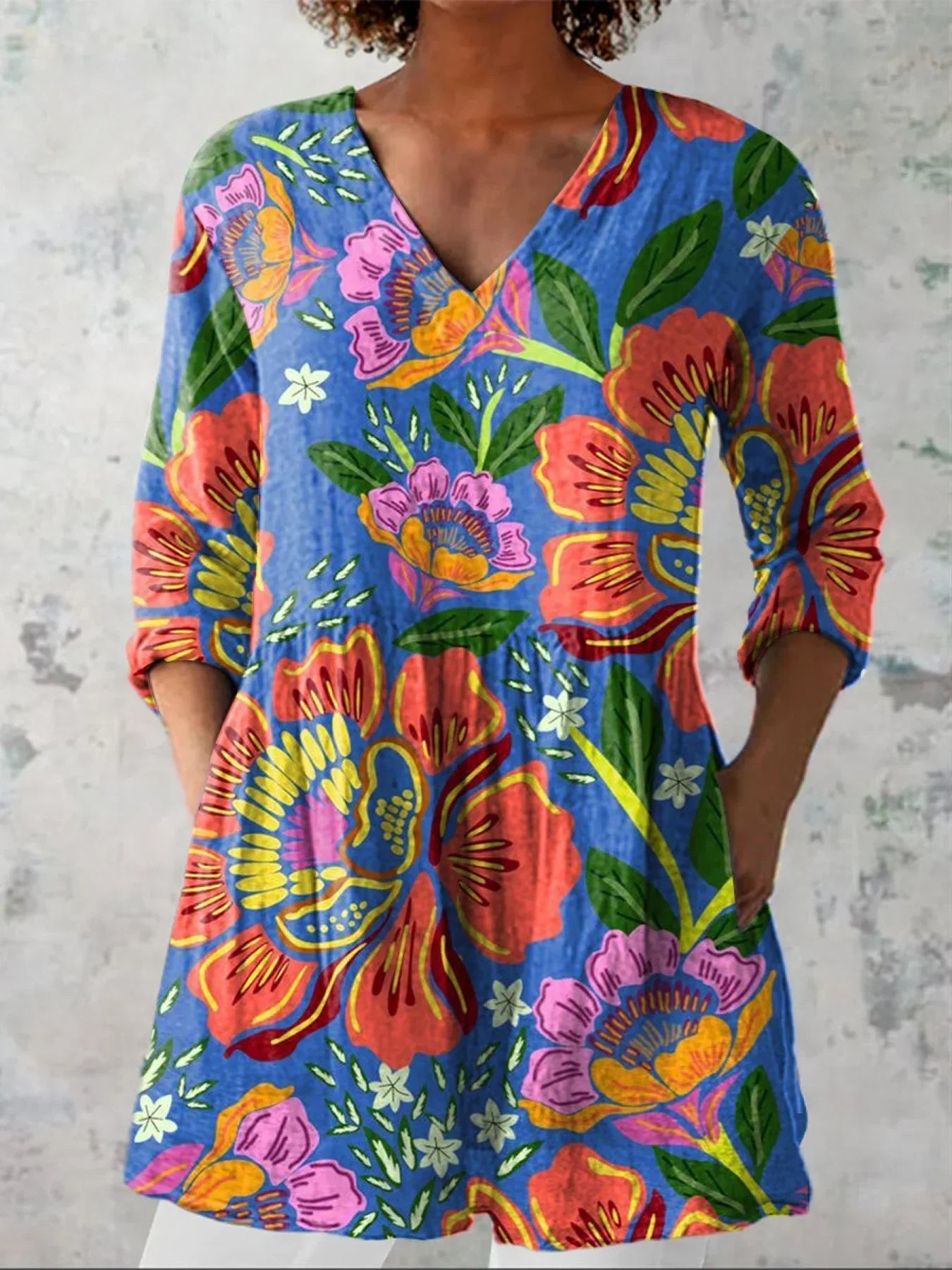 Corinne | Chemise Florale Tropicale d’Été