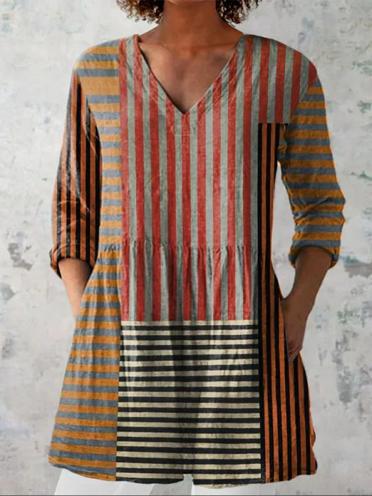 Romane | Chemise Patchwork à Rayures