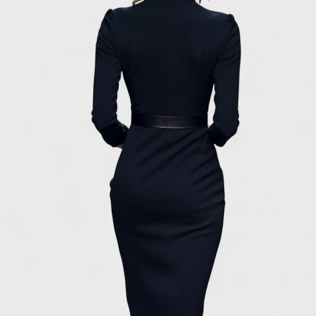 Oréliane™ | Robe Tailleur Ceinture Classique