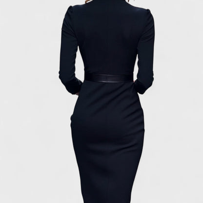Oréliane™ | Robe Tailleur Ceinture Classique