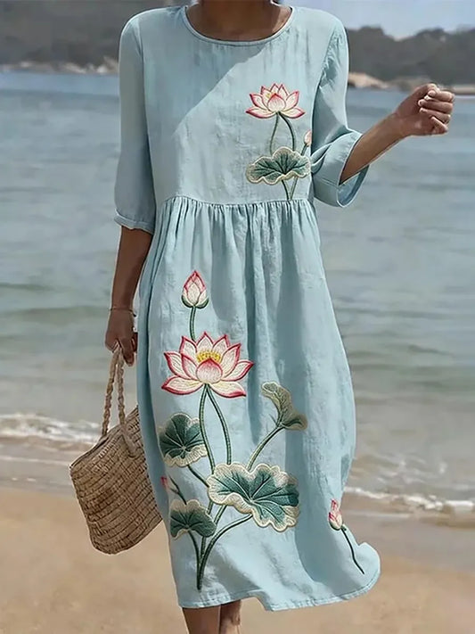 Océane | Robe Décontractée Fleurie