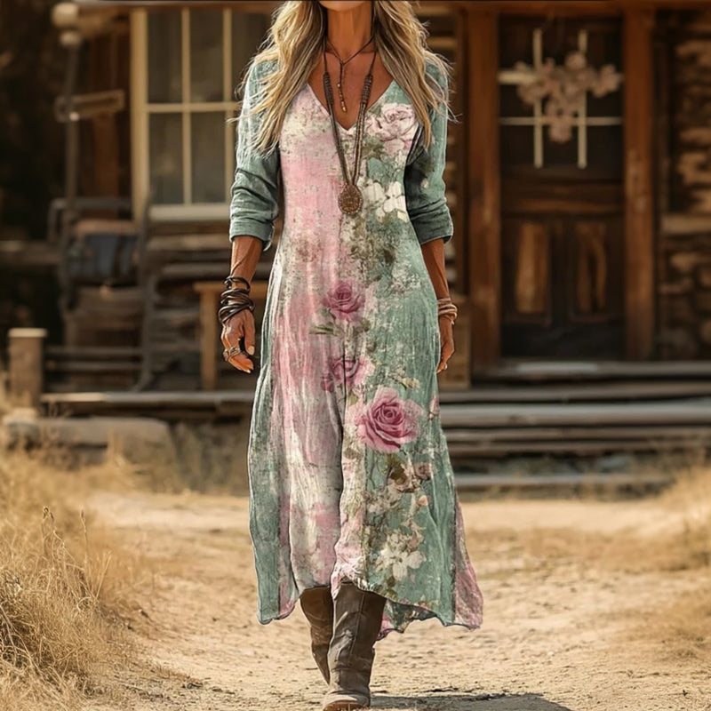 Camille | Robe Décontractée Élégante à Manches Longues