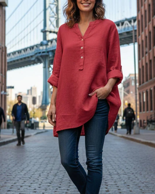 Audrey | Blouse Élégante à Col en V