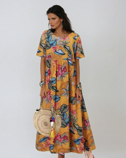 Céline | Robe Fleurie Élégante